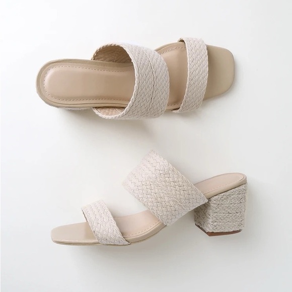 Lulu's Alexis Beige Espadrille High Heel Sandals - Picture 3 of 8